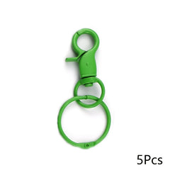 5pcs Colorful Keychain Key Ring Bag Backpack Hanging Key Chain Pendant