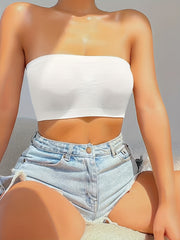 3pcs Strapless Bandeau Bras Cut Out Stretch Bra Women's Lingerie