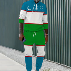 Men's Hoodie & Sweatpants Set for Autumn Winter