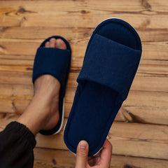 Men's Cozy Slip On Open Toe House Slippers