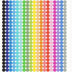 Small Dot Stickers Round Coding Label 20 Colors