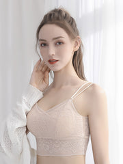 3 Pcs Women's Lace Strap Vest Bras - No Steel Ring High Stretch Bras