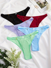 5 Pack Plus Size Romantic Panties Set
