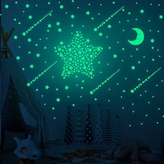 Luminous Pentagram Wall Stickers
