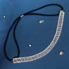 Rhinestone Decor Hair Band Elastic Headband Wedding Hair Accessory