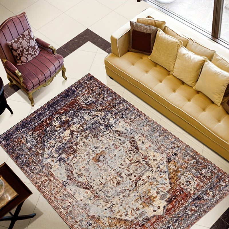 Vintage Persian Anti-Fatigue Kitchen Mat Non-Slip Carpet Washable Large Rug