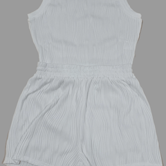 Sleeveless Mock Neck Tank Top & Shorts Set