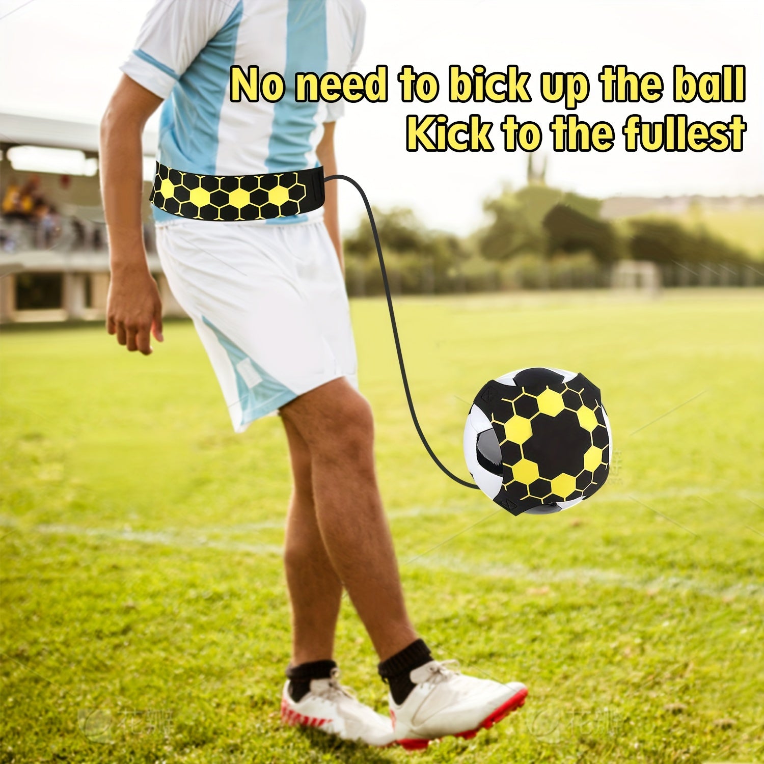 Adjustable Elastic Soccer Ball Trainer for Adults