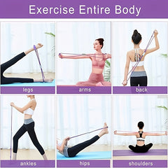 Yoga Silicone Resistance Stretch Band Exercise Pull Rope Non-slip Fitness