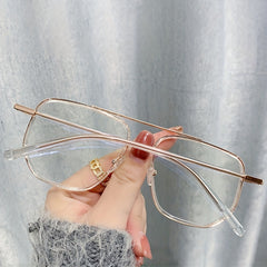 Clear Lens Glasses Top Bar Eyeglasses Square Frame For Women Men