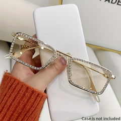 Sparkling Crystal Glasses Transition Sunglasses