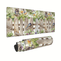 The Whispering Of Birds And The Fragrance Of Flowers Extended Non Slip Mouse Pad