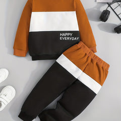 Kids Happy Everyday Sweatshirt & Sweatpants Set, Long Sleeve Top