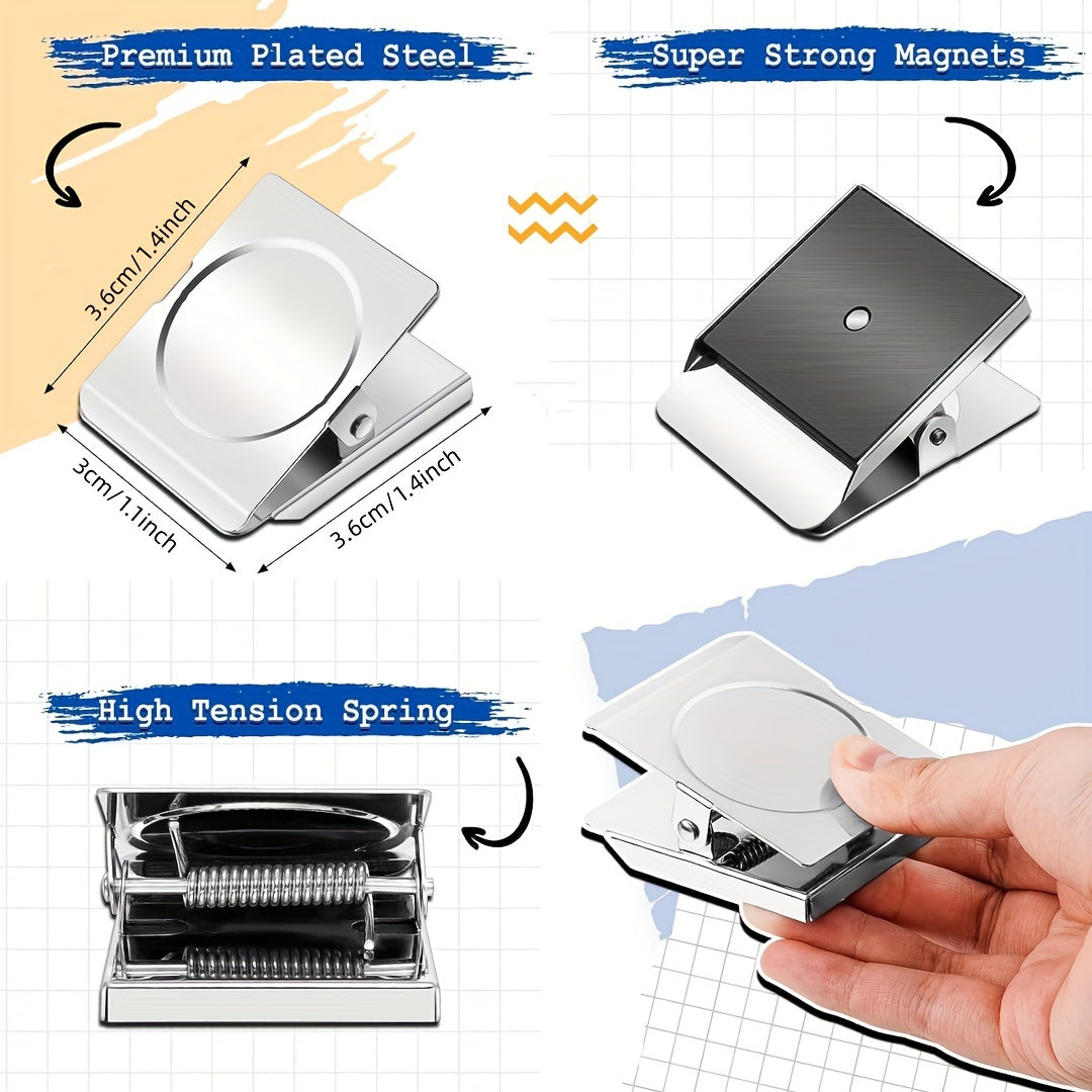 2pcs Large Magnetic Clips Heavy Refrigerator Magnet Clips