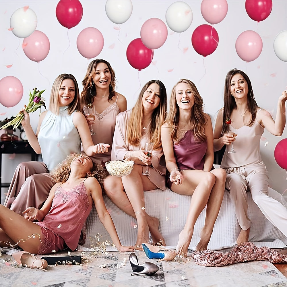 60pcs Pink Latex Balloons Wedding Birthday Anniversary Graduation
