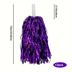 2pcs Cheerleading Pom Poms for Sports Game Performance