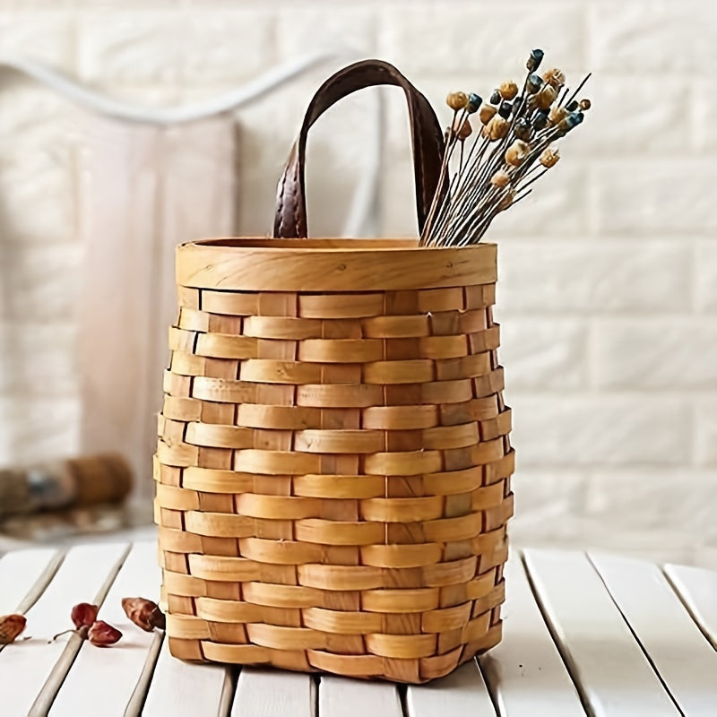 Boho Hanging Basket Wall Organizer Home Decoration