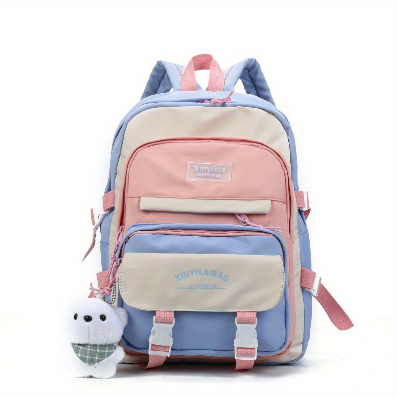 Kids Sweet Backpack Boys Girls Travel Bag School Backpack With Doll Charm