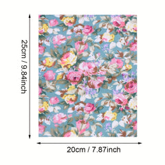 8pcs Floral Quilting Fabric Cotton DIY Doll Clothes Precut For Patchwork Craft
