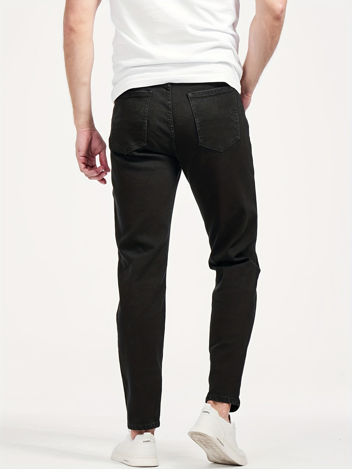 Men's Cotton Regular Fit Stretch Jeans for Spring Summer