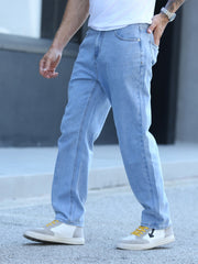 Men's Wide Leg Straight Jeans