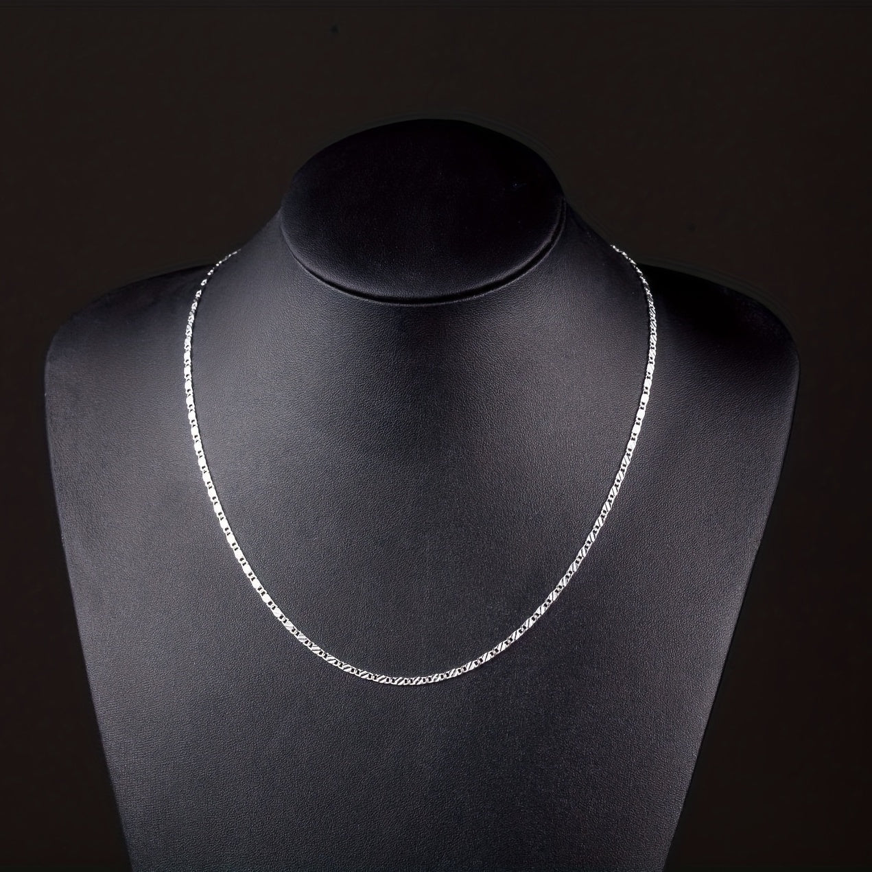 Chunky Slice Chain Plated Necklace Single Chain 40 64 76 2 Cm