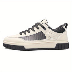 Men's Lace up Skate Shoes Good Traction PU Leather Upper