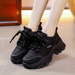 Women Chunky Dad Shoes Low Anti-slip Sneakers