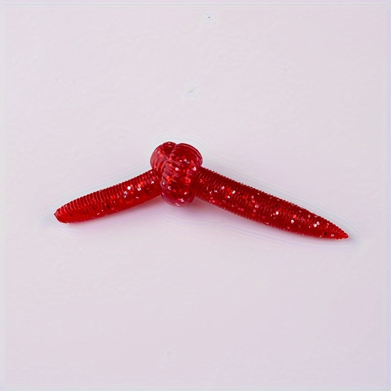 8pcs Artificial Long Worm Bait 10 01cm 5 6g Soft Bait For Fishing
