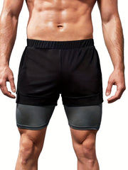Men's Running Shorts Quick Dry Training Fitness Pants