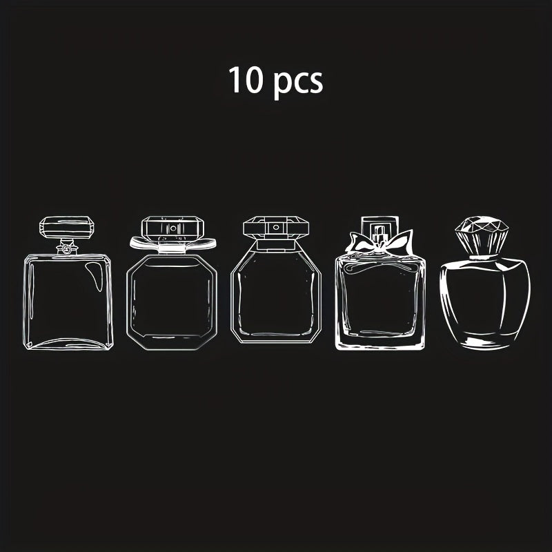 10pcs Transparent Wishing Bottle Dried Flower Bookmark DIY Decoration Gift