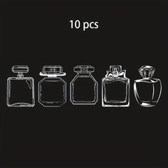 10pcs Transparent Wishing Bottle Dried Flower Bookmark DIY Decoration Gift