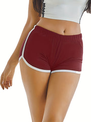 Elastic Waist Hotpants Yoga Shorts for Women