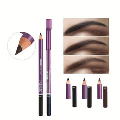 121pcs Eyebrow Pencil With Comb And Brown Wooden Rod