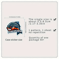 50 Mermaid Cartoon Graffiti Stickers DIY Car Decoration Waterproof Stickers
