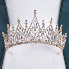 Silver Rhinestone Crystal Tiara Bridal Flower Girl Crown