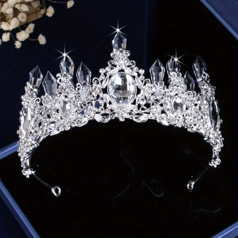 3pcs Crystal Bridal Crown Set Wedding Accessories