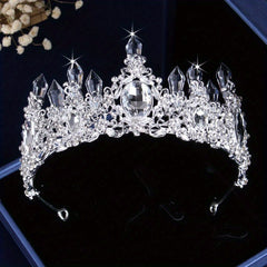 3pcs Crystal Bridal Crown Set Wedding Accessories