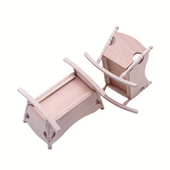 Dollhouse Rocking Chair Furniture Ornament