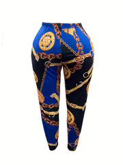 Women's Plus Lip & Letter High Rise Skinny Leggings