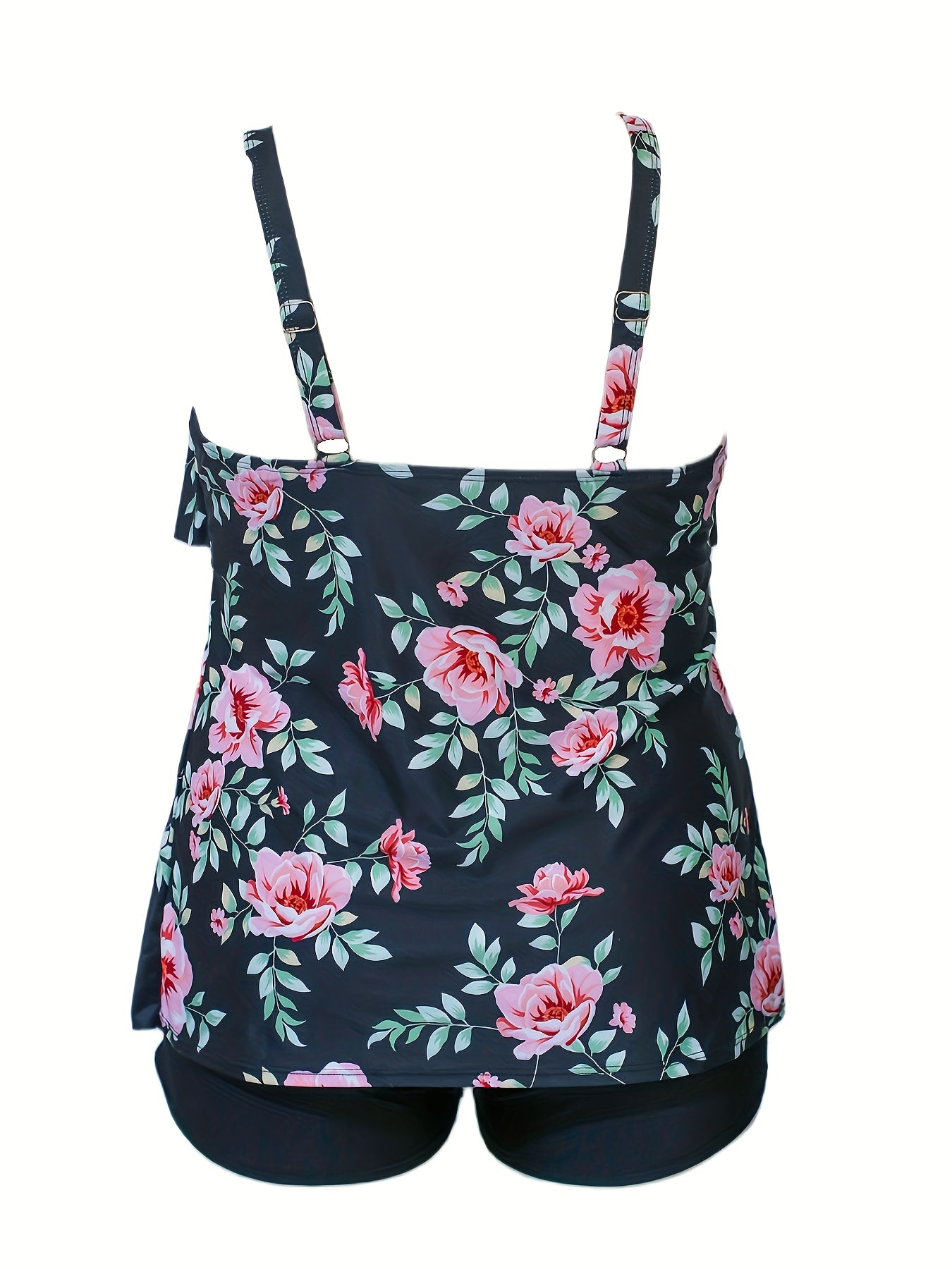 Floral Print Cami Top & Shorts Swimsuit Set