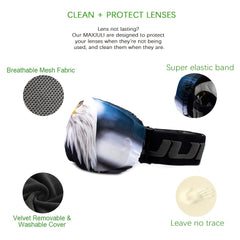 MAXJULI Microfiber Goggle Cover 3000 013 Mesh Fabric Cover