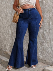 High Rise Flared Leg Jeans