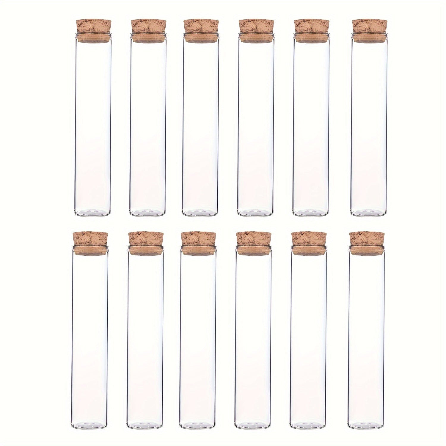 8pcs Glass Test Tube Bottle for Aromatherapy Dried Flower Packing