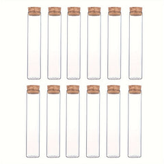 8pcs Glass Test Tube Bottle for Aromatherapy Dried Flower Packing