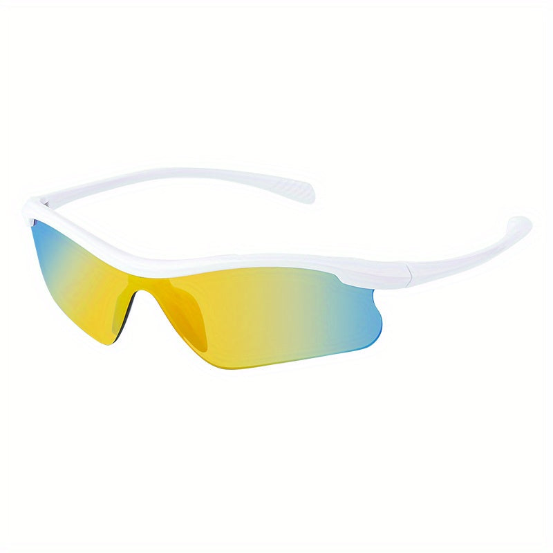Colorful One Piece Windproof Sunglasses for Outdoor Sports