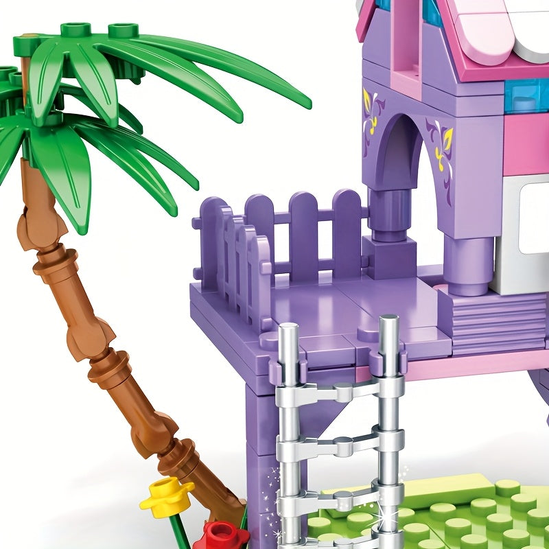 DIY Treehouse Assembly Toy 172pcs ABS Material Building Blocks