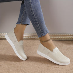 Women's Slip on Sneakers Casual Low Top Hollow Out Shoes