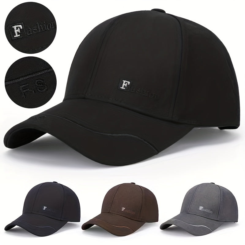 Unisex Adjustable Casual Baseball Cap with Letter Embroidery
