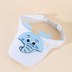 Animal Patch Visor Hat Lightweight Cartoon Sun Hat Women Casual Sunscreen Ponyta